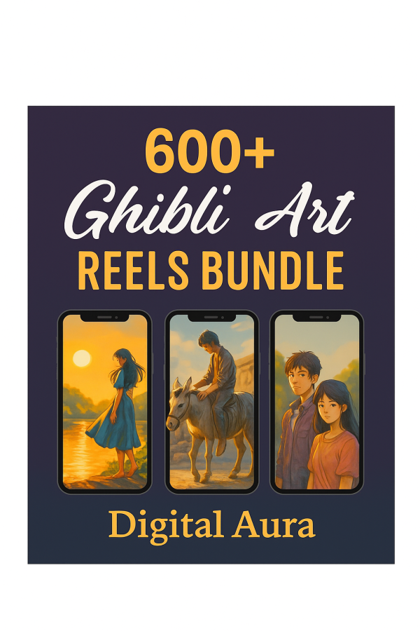 600+ Ghibli Art Reels Bundle
